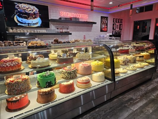 House-made cakes at City Cafe Diner